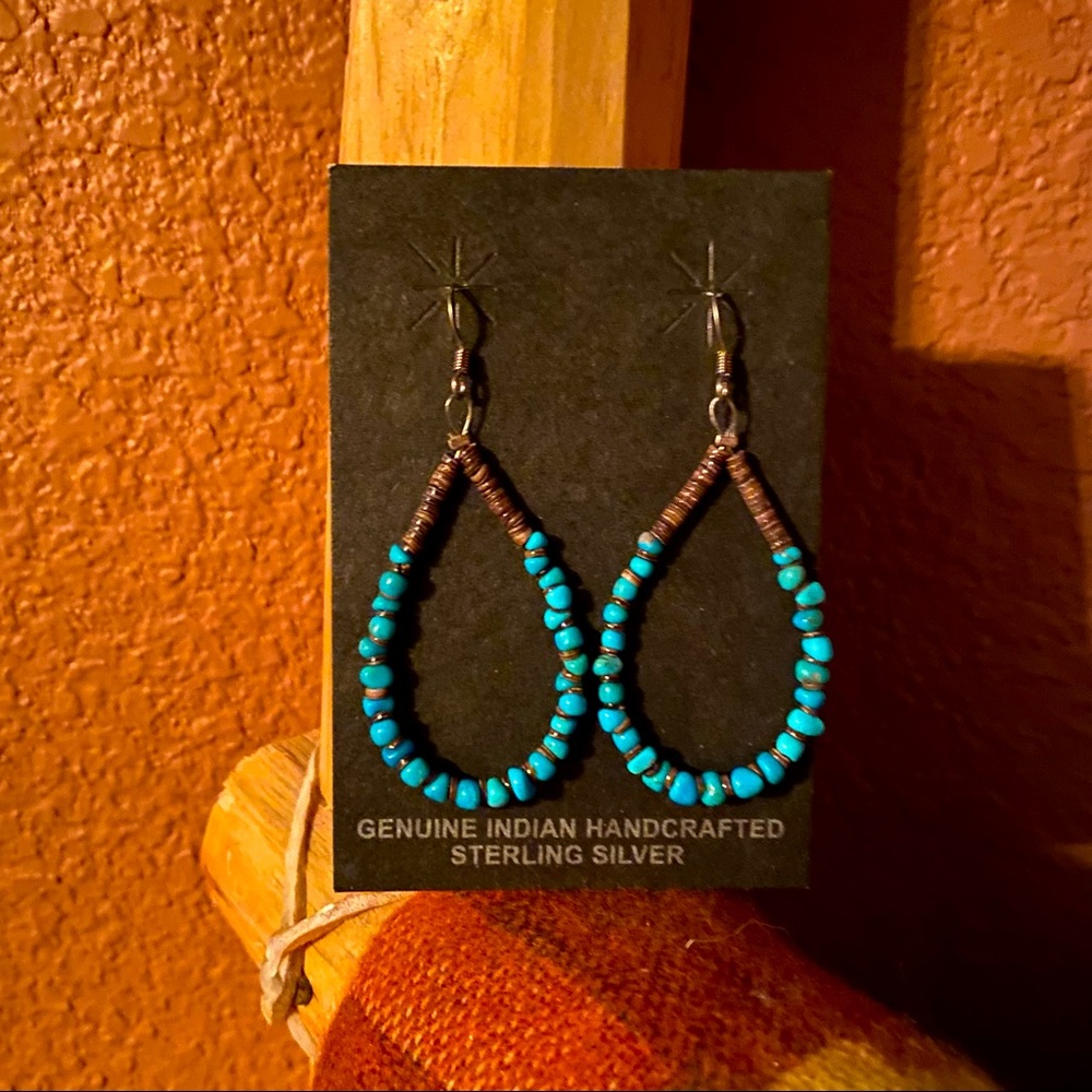 Authentic Turquoise and Sterling Silver Earrings